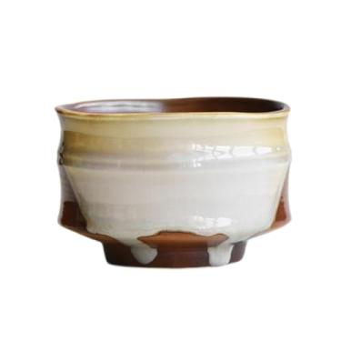 Imagem de Bothyi Matcha Bowl Matcha Misturando tigela rústica Cela de chá japonesa Ceramonia de chá de cerâmica feita à mão para preparação japonesa para iniciantes