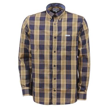 Imagem de Camisa Masculina Xadrez Azul Manga Longa Wrangler 37790