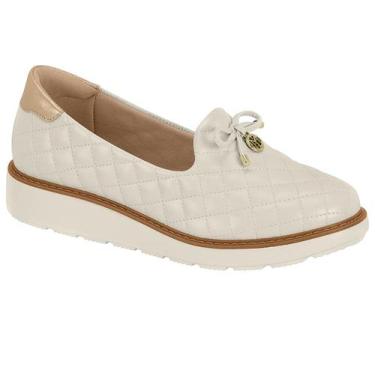 Imagem de Mocassim Modare 7400.101 Ultra Conforto, 38, Branco off, Dourado