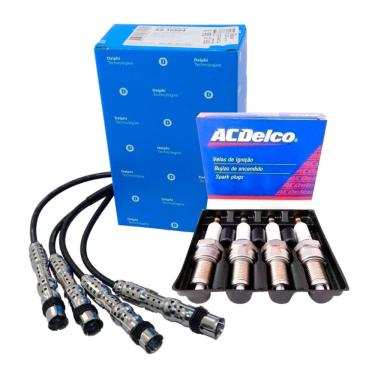 Imagem de Jogo Cabos Velas De Ignicao 1.0,1.6 8v Kit Nova Gol 1.0 8v,1.6 8v Flex /voyage /saveiro /fox /polo