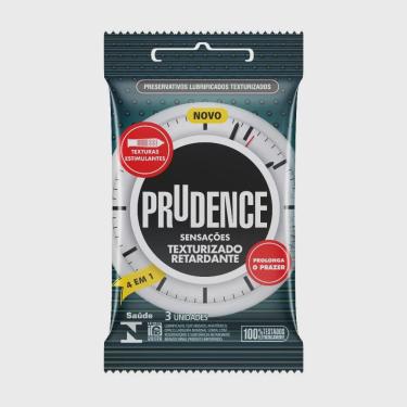Imagem de Preservativo prudence sensações texturizado retardante com 6 unidades