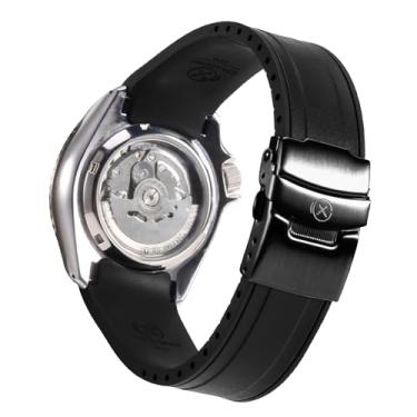 Imagem de Pulseiras de relógio masculinas StrapXPro (SX1A) de borracha de substituição para relógios de mergulho Seiko 5 Sports SKX Series, 5KX/SRPD e New GMT, pulseira de ponta curva para SRPD51, SRPD53