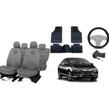 Imagem de Conjunto capa couro cinza + City 16 a 19 completo - iron tech