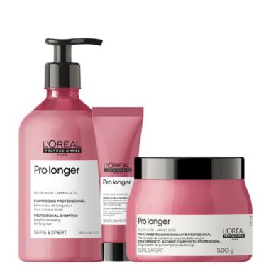 Imagem de Kit L'Oréal Professionnel Serie Expert Pro Longer Preenchimento de Pontas Trio (3 Produtos)