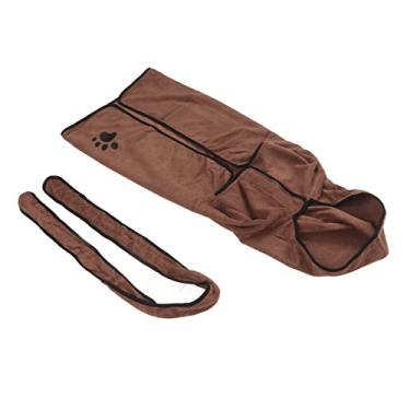 Imagem de Casaco de Toalha de Estimação, Cobertor Grande, Toalha de Cachorro, Roupão de Banho de Praia Forte de Gato (M) (L)