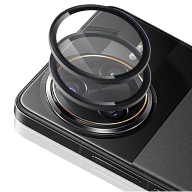 Imagem de Zeking (Conjunto de 2 para Xiaomi Poco F7 Pro/F7 Ultra 5G Protetor de Lente de Câmera, Transparência HD Ultra Fina 9H Vidro Temperado com Bordas de Alumínio, Capa de Lente de Metal Individual (Preto)