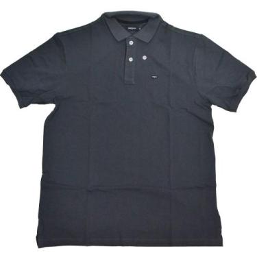 Imagem de Camisa Polo Masculina Plus Size Cinza Dawson, Cinza, Escuro, EG