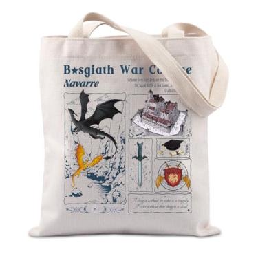 Imagem de TIIMG Basgiath War College Book Fans Gift Fiction Novel Reader Gift Fly Or Die Dragon Rider Gift Tote Bag, Bolsa Basgiath, big