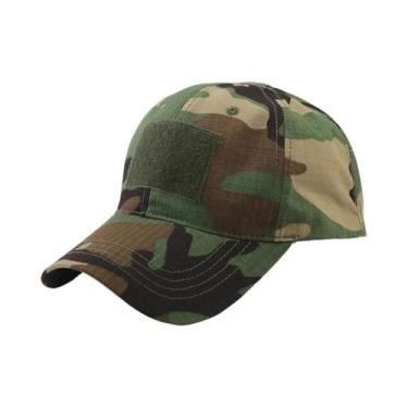Imagem de Boné Tático Ajustável de Camuflagem - Ideal para Paintball e Combate, 