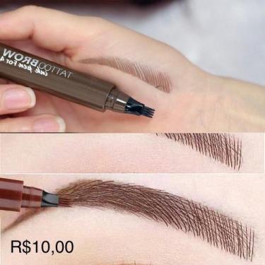 Imagem de Caneta Sobrancelha Barba À Prova D 'água fio a fio Microblanding Sarah