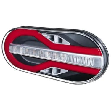 Imagem de Lanterna Traseira compativel ran don Modulo R38 Leds 24V 5 Vias Selado Auxiliares Posicao Freio Re Direcional sequencial Ampla área de posição com tecnologia luz difusa