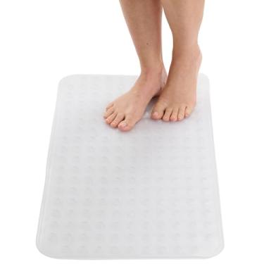 Imagem de Tapete de banheira antiderrapante - Tapetes de chuveiro para chuveiro interno - Tapete de banho para banheira - Tapete de chuveiro antiderrapante - Tapete de banheira com ventosa segura de 71 x 40 cm