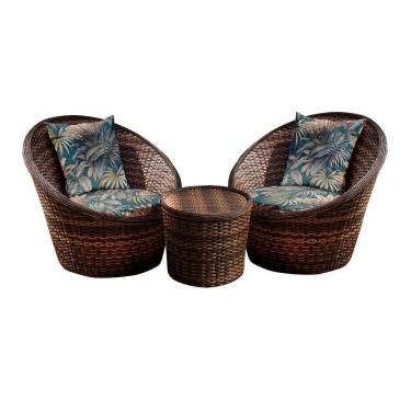 Imagem de Conjunto De 2 Poltronas Bola + 1 Mesa Centro Palmares