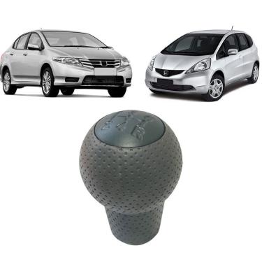 Imagem de Bola Manopla Câmbio City Fit Lx 2003 A 2014 Cinza