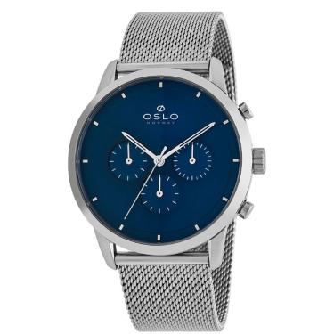Imagem de Relógio Analógico Masculino Prata Ombsscvd0004 - Oslo