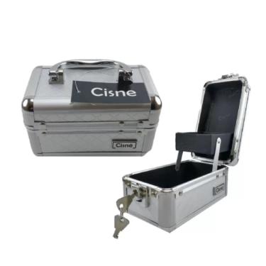 Imagem de Cisne Mini Maleta Prata Para Maquiagem, Joias E Acessórios Csn-5110
