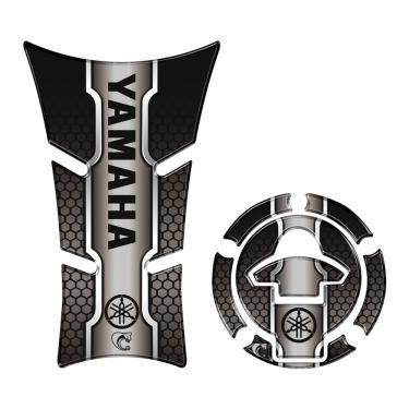 Imagem de Kit Protetor Tanque E Bocal Adesivo Moto Yamaha Fz25 2023/2024 Preto Cor Preto