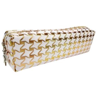 Imagem de Estojo com Brilho Multiuso com Zíper Branco - Quanhe