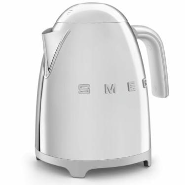 Imagem de Smeg Chaleira Elétrica Estética Estilo Retrô dos Anos 50 KLF03SSUS com Logotipo em Relevo, Aço Inoxidável Polido