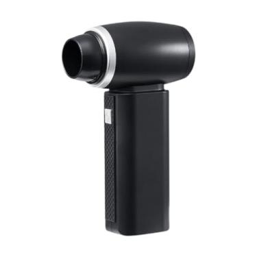 Imagem de Ioensy Ventilador portátil, soprador de ar potente, de alta velocidade, prático, secador de cabelo para camping, laptop, teclados internos de carro, Preto