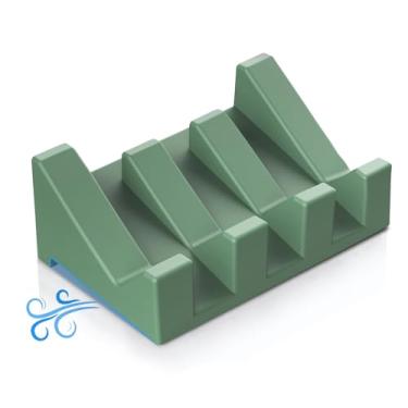 Imagem de EGWON Saboneteira De Silicone - 1 Suporte Autodrenante Extensível Para Chuveiro, Banheiro E Banheira. Mantém A Seca Limpa.