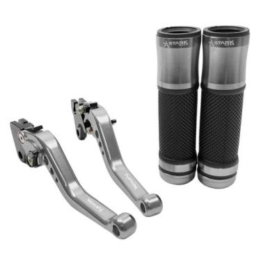 Imagem de Kit Manete Manopla Esportivo Xtz Crosser Factor Lona Rx 125 - Stark Ra