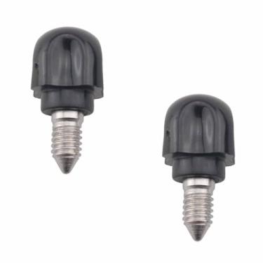 Imagem de Ruiwaer 2 peças de aço inoxidável preto parafusos de fixação Chef liquidificador parafuso de polegar de substituição compatível com auxílio de cozinha