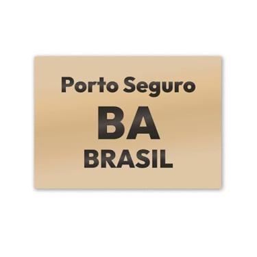 Imagem de Imã de Geladeira Porto Seguro Bahia MDF 8x5 para Presentear
