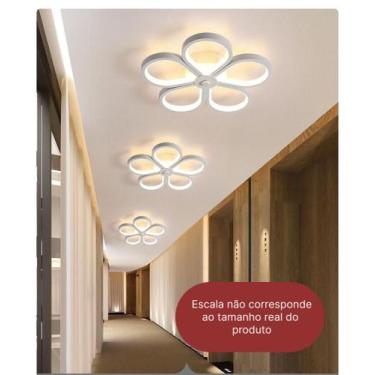 Imagem de Luminária De Teto Plafon Led Moderna Lustre para Corredor Sala Quarto 