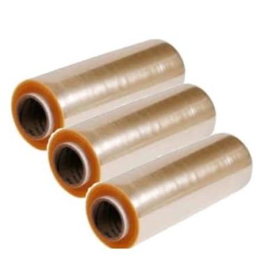 Imagem de Kit 3 Rolo Bobina Plastico De Filme Pvc 28cm X 100 Metro