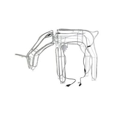 Imagem de Rena Decorativa LED Neon com Movimento, 110 x 63 x 20 cm, Branco Frio, 127V