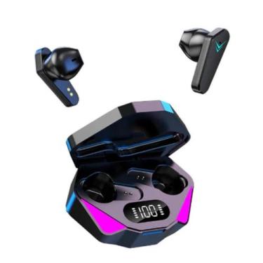 Imagem de Fone Gamer X15 Lilás TWS Bluetooth 5.3 Sem Fio Com Microfone - Hoco.