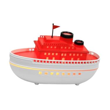 Imagem de WeiLaiKeQi Umidificador de ar retrô com lâmpada LED, difusor de óleos essenciais, difusor de aromas em névoa para decoração de quarto de hotel, escritório, Vermelho Branco