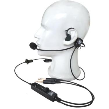 Imagem de UFQ Fone de ouvido de aviação tipo intra-auricular UFQ L-1 super leve - silencioso como livre de ANR com uma bolsa, de som para música com entrada MP3