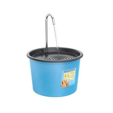 Imagem de Fonte Bebedouro H2O Plus para Cães e Gatos de 1.5 Litros com Torneira Inox