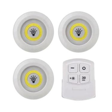 Imagem de Luz LED Regulável Sob O Armário, Controle Remoto, Operada Por Bateria,