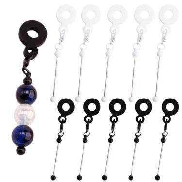 Imagem de JMCRATE Berloque de copo de canudo com contas em branco compatível com Stanley DIY adaptador de contas pingente ornamento, serve para canudos padrão acessório de joias para fazer presente - 10 peças