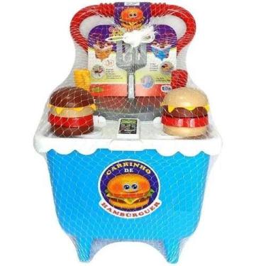 Imagem de Carrinho de Hamburguer Infantil Azul Tilin