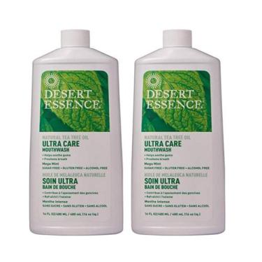 Imagem de Enxaguante bucal Desert Essence Ultra Care, óleo de melaleuca, 480 ml,