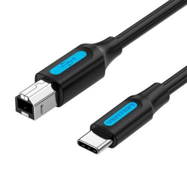 Imagem de Cabo USB C Vention Para USB B 2.0 Impressora Pc Dell 2m