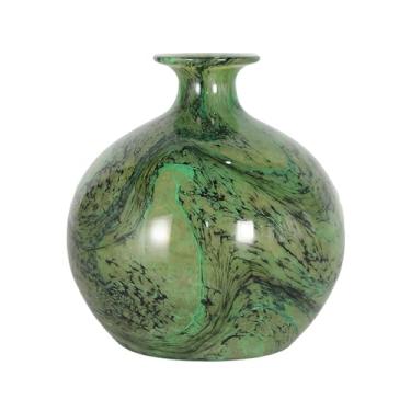 Imagem de VASO DECOR MURANO 21,5X23 CM MESCLA VERDE ESMERALDA