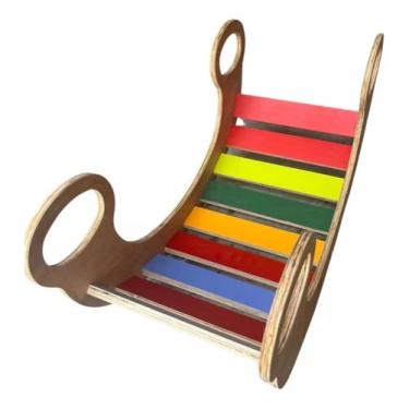 Imagem de Gangorra De Equilibrio Pikler Colorida Infantil Cm9001 Cru - Colormobi