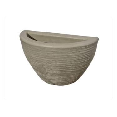 Imagem de vaso para jardim, plantas, flores e decoração meia lua n2 (bege)