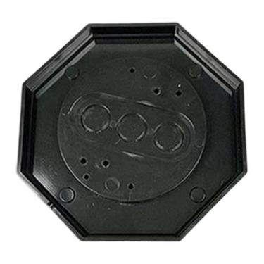 Imagem de Ioensy Kit de montagem octogonal para luminária lateral 8161-5, fácil instalação, blocos de montagem lateral para entrada de garagem, superfície plana, Preto