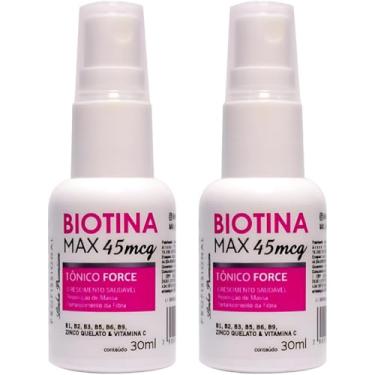 Imagem de Combo 2 Tônicos Force Biotina Max 30ml – Fortalece e Auxilia o Crescimento de Cabelos e Sobrancelhas