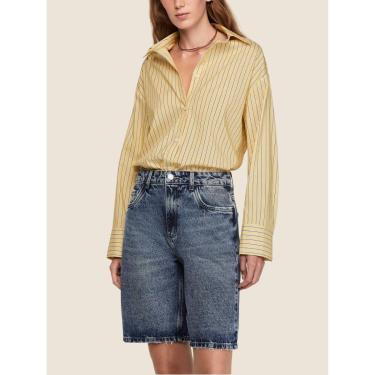 Imagem de Bermuda Jeans Cintura Alta Dzarm-Feminino