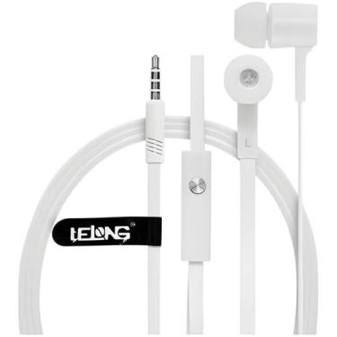 Imagem de Fone de Ouvido Com Fio P3 Nenhum Ruído X-Bass Lelong LE-0201, Branco