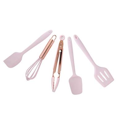 Imagem de Tnfeeon Utensílios de Cozinha de Silicone -conjunto, 5pcs Não -ovos de Espátula de Ferramentas de Cozinha para a Doméstica