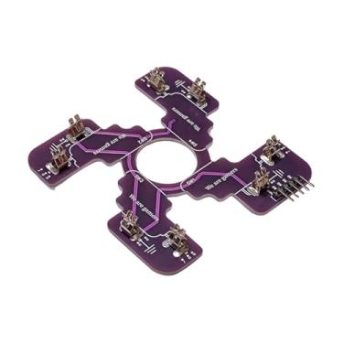 Imagem de YIJU Microswitch PCB Arcade Stick DIY para JLF Substituir peças de interruptor PCB Montagem Joystick Placa Peça de reparo para Tp-ma, Roxo