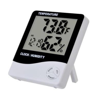 Imagem de Higrômetro Digital Medidor De Temperatura E Umidade Externa